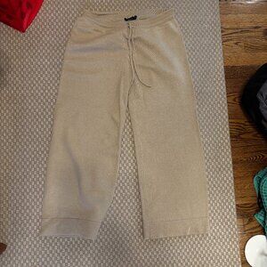 Theory Wide Fit Cashmere Pants in Size Medium